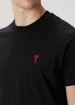 Tricou AMI Paris-Negru cu Logo Brodat Ami de Coeur - imagine 4