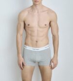 Set 3 Boxeri Calvin Klein-Negru / Gri/ Alb Original - imagine 6