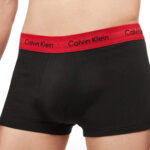 Set 3 Boxeri Calvin Klein- Negru cu elastic  ( Roșu/Albastru /Verde) - imagine 3