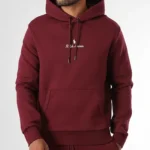 Hanorac Ralph Lauren Bordo cu Logo Brodat - imagine 2