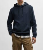 Hanorac Hugo Boss Premium Patch Logo-Bleumarin - imagine 2