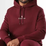 Hanorac Ralph Lauren Bordo cu Logo Brodat - imagine 4