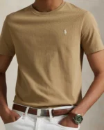 Tricou Ralph Lauren Bej - imagine 3