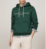 Hanorac Tommy Hilfiger Verde-Logo EST.1985 - imagine 2